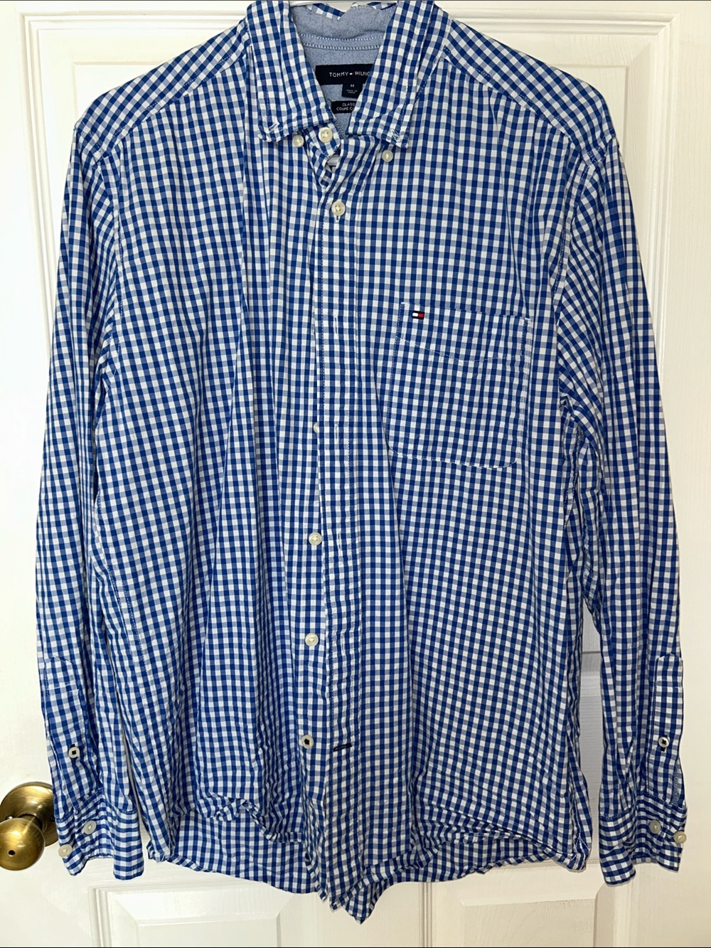 Tommy Hilfiger Blue Gingham Button-Down Shirt